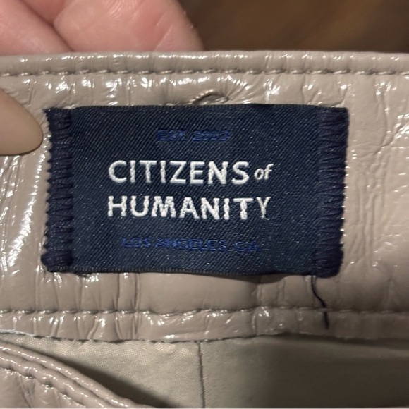 Citizens of Humanity New size 28 Shiny Beige Flared Isola  Pants - Picture 4 of 9